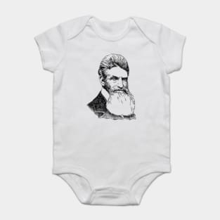 John Brown Sketch - History, Abolitionist, Leftist, Harpers Ferry Baby Bodysuit